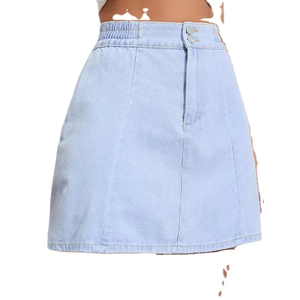 Jupes, palette de couleurs claires, détail de l'ourlet moderne, tissu respirant, silhouette confortable, pièce essentielle polyvalente pour la garde-robe - Product Image 2