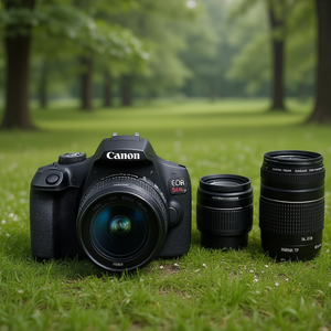 Appareil photo reflex numérique Rebel T7 avec objectifs 18-55 mm et 75-300 mm grand angle et téléobjectif - Product Image 3