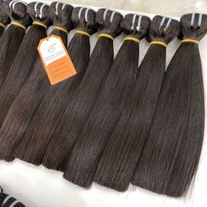 Perruque frontale sans colle lisse et brillante de 30 pouces, extension de cheveux humains, donneur brut super doublement dessiné - Product Image 1