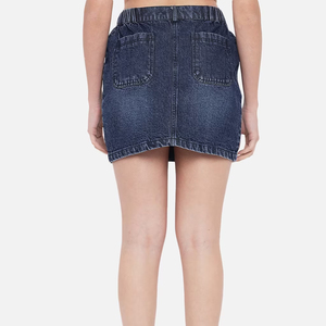 Nouveau été mode tenue décontracté bouton Logo personnalisé femmes jupes courtes en jean femmes Mini jupe 2025 OEM entretenu - Product Image 6