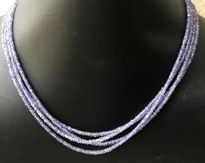 ลูกปัดแทนซาไนต์ธรรมชาติทรงเหลี่ยม สำหรับทำเครื่องประดับอัญมณีชั้นดี - Product Image 1