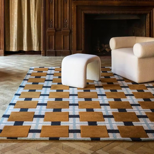 Alfombras de lana con mechones a máquina de gran tamaño Alfombras grandes reversibles de pila de corte moderno para habitaciones espaciosas - Product Image 1