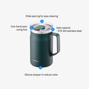 [LocknLock] Botellas de agua antideslizantes para bebés con estilo METRO Taza 600ML LHC4282DGRN - Product Image 2