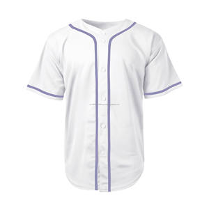 Customizable Heavyweight Double-Layer Baseball Jersey Breathable & with Drawstring Featuring Logo for Softball Wear - Product Image 1