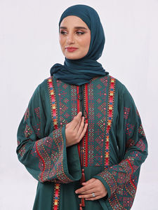 ชุดอาบายะห์ลำลองไซส์ใหญ่ ล่าสุด สไตล์ดูไบ สำหรับผู้หญิง หรูหรา คุณภาพสูง เสื้อผ้าอิสลาม ชุดมุสลิม ความยาวปานกลาง ขายส่ง รับผลิตแบบ OEM - Product Image 6