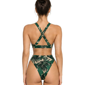 Conjunto de Baño Contemporáneo para Mujer, Textil de Secado Rápido, Braguita de Talle Alto, Ropa de Verano para Piscina, Resort y Viajes - Product Image 5