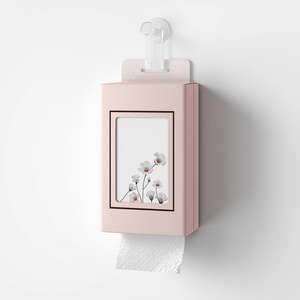 Paquete de Papel Tisú Interplegado con Gancho Adhesivo para Colgar en la Pared, Dispensador Inferior, Papel Facial de 3 Capas, Suministro al por Mayor - Product Image 1