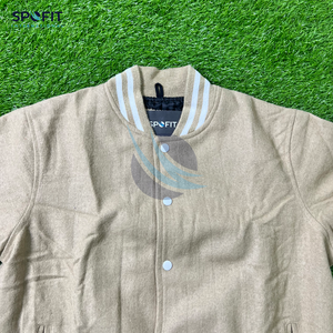 Chaqueta Universitaria Bordada con Logotipo Personalizado al por Mayor para Hombre, Chaqueta Bomber Letterman, Chaquetas de Béisbol de Talla Grande para Ropa Deportiva - Product Image 2