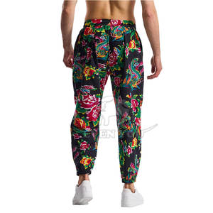 Pantalon de jogging imprimé sur toute la surface, style streetwear décontracté, tissu doux pour homme, dernier design - Product Image 4