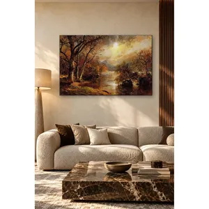 Fida Cropsey - Matin brumeux d'automne sur le lac Greenwood - Impression sur toile - Product Image 4