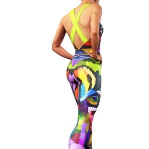 ชุดโยคะผู้หญิงดีไซน์ใหม่ล่าสุด คุณภาพดี แฟชั่นทันสมัย เอวยางยืด ชุดออกกำลังกายแบบ 2 ชิ้น สั่งทำได้ - Product Image 3