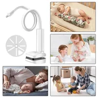 Support de Moniteur Bébé, Support de Caméra Bébé, Bras Long Télescopique, Rotation à 360 Degrés, Étanche, Hauteur Réglable, pour Bureau et Lit