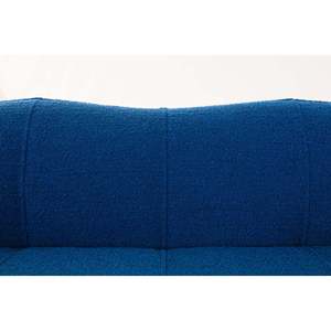 Le Granbambola 3-Seater Square <b>Sofa</b> Bluette Fabric Genuine Leather Tufted Extendable Upholstered <b>Sponge</b>-Filled Home Furniture - Product Image 3