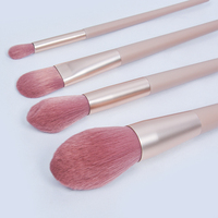 Pinceaux de maquillage professionnels pour le visage, 7 pièces, poils synthétiques doux, manche en bois, ensemble de pinceaux avec logo personnalisé