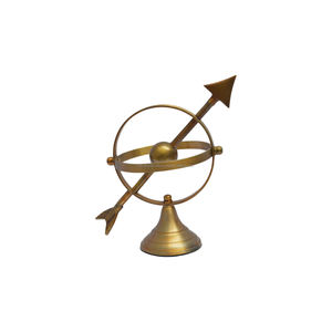 Globo esférico armilar de diseño metálico con vajilla de metal de fábrica, globo para laboratorio de oficina y diseños escolares, globo metálico antiguo - Product Image 2