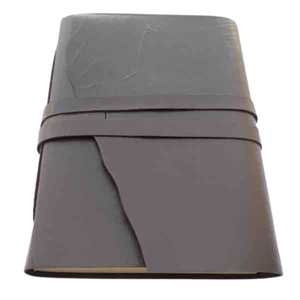 Cahier en papier de coton de style gitan recyclé fait à la main A5 cordes en cuir assorties fabriquées à la main pour l'enregistrement de journal - Product Image 2