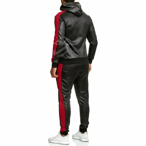 Conjunto de Chándal de Cuero Genuino Premium para Invierno con Capucha y Forro Polar Transpirable, Ecológico, Chaqueta y Pantalón de Cuero de Lujo para Hombre - Product Image 1