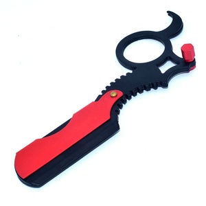 Professional Stainless Steel Barber Shaving Razor With Single <b>Ring</b> Handle And <b>Black</b> Powder Coating <b>For</b> <b>Men</b> - Product Image 5