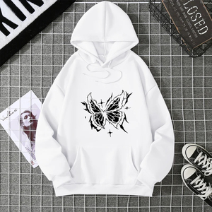 2025 Otoño Invierno mujer gruesa polar Sudadera con capucha Casual manga larga moda impresa sudadera cómoda ropa de calle - Product Image 6