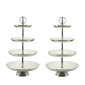 Top Selling 2024 Tiered <b>Wedding</b> Dessert Stand Best Quality Quadruple Layer Round Shape <b>Cake</b> Display Stand - Product Image 4
