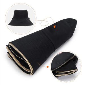 Chapeaux d'été double face pour femmes Visière de protection solaire UV Style d'image élégant pour les sports de plein air Voyage quotidien Fête - Product Image 6