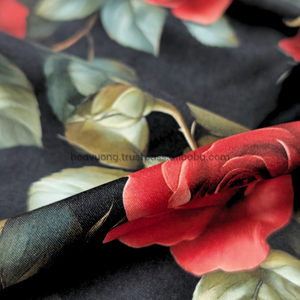 Tùy Chỉnh 3D In 100D Lụa Vải 153Cm Mềm Mại Thoáng Khí Hoa Mô Hình Chất Liệu - Product Image 4