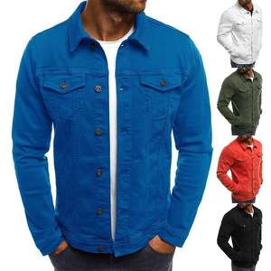 Unisex Denim <b>Jacket</b> <b>Lightweight</b> Casual Denim Outerwear Comfortable Fit <b>for</b> Men and <b>Women</b> - Product Image 1