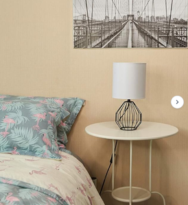 Lámpara de Mesa/De Escritorio Pequeña, Redonda, Geométrica, de Hierro, Estilo Art Deco Negro Moderno, 100% Hecha a Mano, con Decoración para el Hogar - Product Image 3