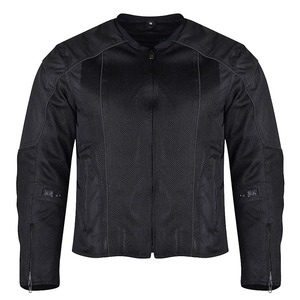 ขายส่ง 2024 มาถึงผู้ชายสีดํา PU หนังซิปแจ็คเก็ตรถมอเตอร์ไซด์สะท้อนแสง Night View ซับสําหรับขาย - Product Image 2