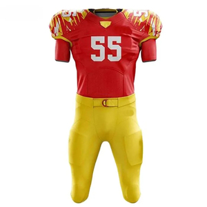 Uniforme de football américain de haute qualité à bas prix, fabriqué en 100% polyester, uniforme de football américain personnalisable - Product Image 2