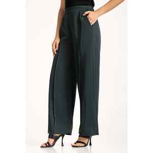 Pantalones Anchos de Otoño WM-TRC-SS24-113, Mezcla de Satén Transpirable, Cintura Alta con Decoración a Rayas, Tallas XL y XS Disponibles - Product Image 4