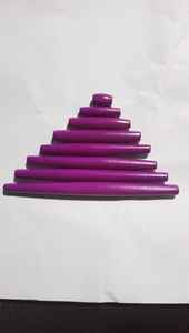 Pipes à cheveux en os de couleur violette sur mesure de taille 0.5 pouces à 4 pouces idéales pour les créateurs de bijoux autochtones et tribaux - Product Image 3