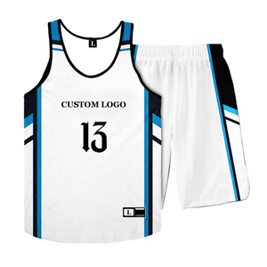 Nouveau design Premium Quality Summer Unisex Basketball Uniforme Set Shorts Jersey Logo brodé Adult Sportswear Plus Size - Product Image 3
