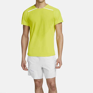 T-shirt pour homme en coton polyester ultra doux, vente en gros d'usine, séchage rapide, manches courtes, sport, uni, impression personnalisée, course à pied - Product Image 2