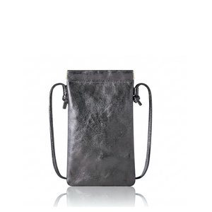 Sac à bandoulière pour téléphone en cuir véritable italien, cadre fin - PS683 - Product Image 2