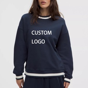 Sudadera de Forro Polar de Último Diseño, Color en Contraste, Ribete, Logotipo Personalizado, Impresión, Nuevo Diseño, Sudadera Moderna para Mujer - Product Image 6