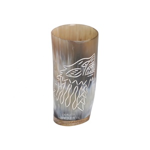 Cuerno Vikingo Artesanal de Cuerno Natural de Alta Calidad, 200-250ml, 6 Pulgadas, Estilo Vintage, Regalo Empresarial, Apto para Lavavajillas, para Bebidas Frías - Product Image 4