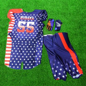 Maillot de football américain personnalisé en gros à manches courtes respirant 100% polyester conception sublimée de haute qualité - Product Image 4