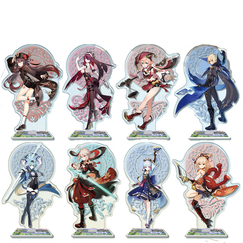 Мультяшная игра Genshin ударная экшн-фигурка акриловая подставка модель пластина декор для подарков