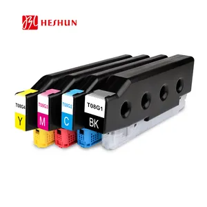 Cartucho de tinta compatible con Heshun T08G T08g1 T08H T08h1 para uso en Epson WorkForce Enterprise, para el uso de la AM-C6000