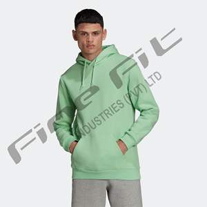 Coupe ample hommes coton mélangé pull à capuche basique décontracté Style Simple Streetwear à capuche pour hommes confortable urbain - Product Image 2