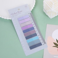 Notes autocollantes PET couleur Morandi, index dégradés pour l'école et le bureau, blocs-notes pratiques