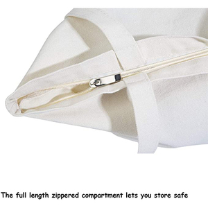 Sac fourre-tout en toile de coton de grande taille avec poignée épaule personnalisée, imprimé à l'écran en soie, réutilisable et portable, promotionnel - Product Image 4