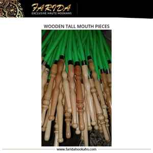 Manguera de Narguile Alta de Lujo Farida con Boquillas de Madera Talladas a Mano y Acabado Lacado - Product Image 6