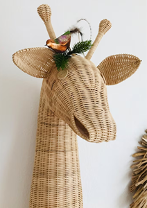 Décoration murale pour enfants en rotin naturel, design personnalisé, tendance 2024, décoration de chambre d'enfant - Product Image 3