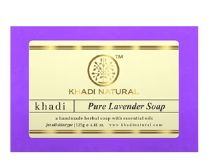 Khadi สบู่ลาเวนเดอร์บริสุทธิ์จากธรรมชาติ125gm ทำด้วยมือสบู่อาบน้ำทำให้ผิวขาวสดชื่นและเป็นมิตรกับผิวทำความสะอาดร่างกายสำหรับผู้หญิง - Product Image 2