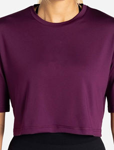 2025 OEM personnalisé femmes haut court T-Shirt 100% coton léger Sexy Fitness t-shirts vierges pour les femmes - Product Image 5