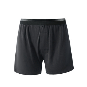 Logotipo personalizado Nuevo con estilo 95 algodón de tiro medio Tamaño completo Color liso Bragas para hombre Alta calidad Pantalones cortos largos sueltos Envío DDP - Product Image 3