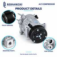 Kompresor AC Mobil 12V Pasokan Langsung 6VS14 untuk Ford Fiesta JX6119D629HB JX6119D629HA