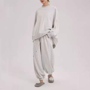 Conjunto Deportivo Casual Transpirable de 2 Piezas para Hombre, Otoño 2025, 100% Algodón, Sudadera con Cuello Redondo y Pantalones Deportivos para Correr y Trotar - Product Image 6